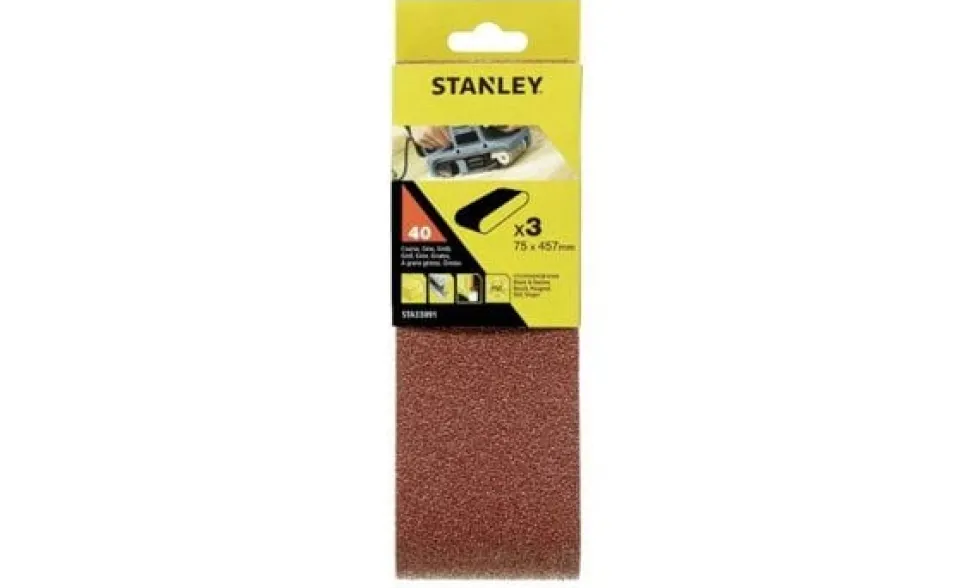 Cintas de Lixa 75x457mm Grão 40-150 Stanley