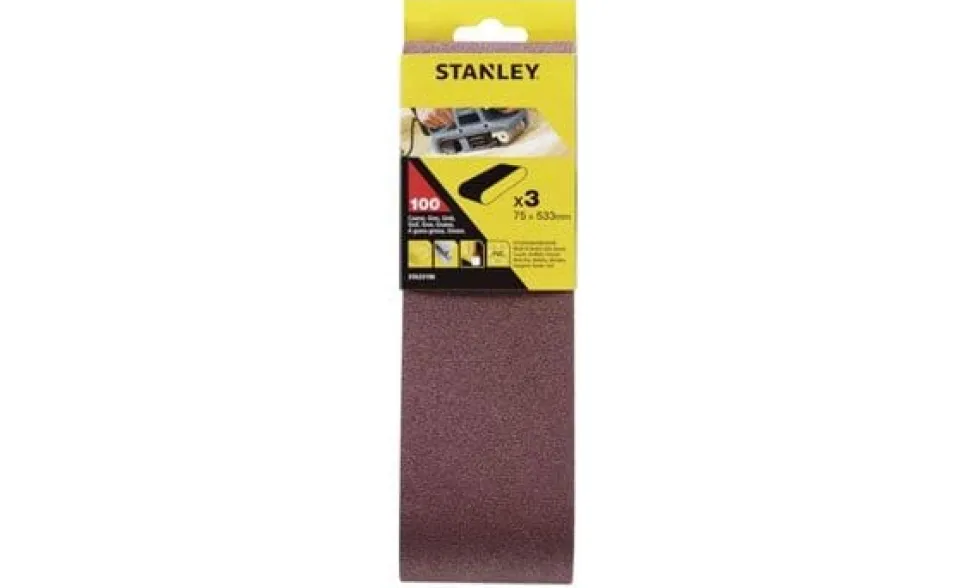 Cintas de Lixa 75x533mm Grão 100 Stanley STA33196-XJ