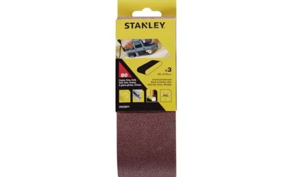 Cintas de Lixa 65x410mm Grão 60-100 Stanley