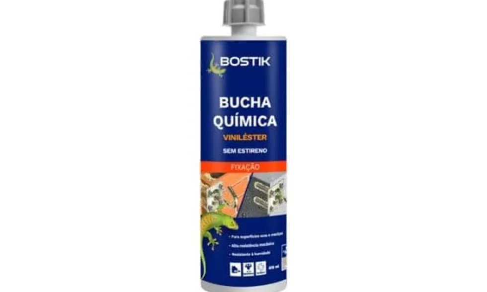 Cola e Veda - Bucha Química Poly Viniléster (Sem Estireno) 410ml Bostik