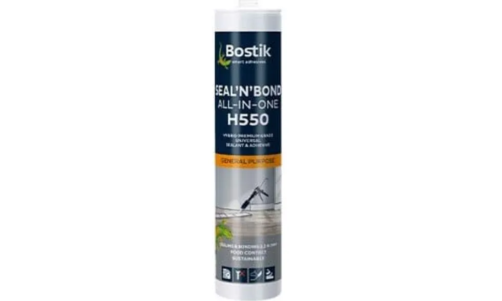 Cola e Veda - H550 Seal’N’Bond ALL-In-One Cinza 290ml Bostik