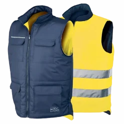 Colete Reversível Amarelo / Azul Industrial Starter 04069