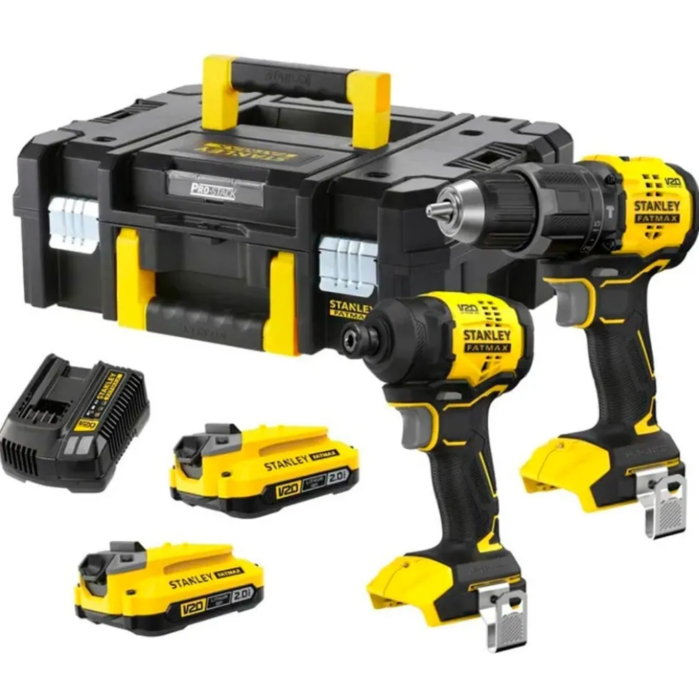 Combo Kit 18V Brushless FatMax Stanley SFMCK201D2T-QW