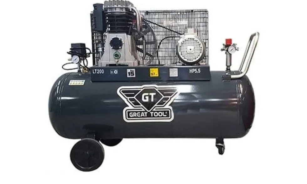 Compressor Great Tool 200 Litros 15Bar 5.5HP 400V