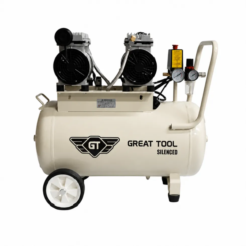 Compressor Silencioso Isento De Óleo 50L 2HP 230V Great Tool CP050000CMS