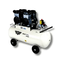 Compressor Silencioso Isento De Óleo 100L 4HP 230V Great Tool CP010000CMS