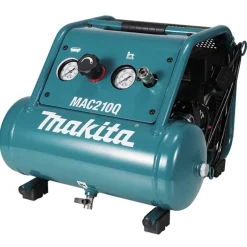 Compressor Silencioso Isento de Óleo 7,6L 1HP Makita MAC210Q