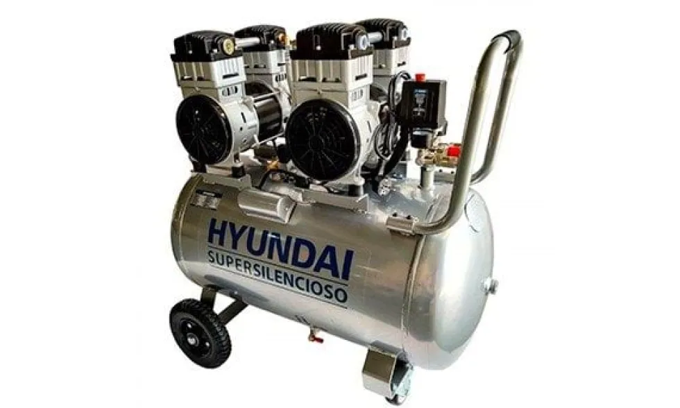 Compressor Silencioso 100L 8 Bar 2200W Hyundai HYAC100-3S