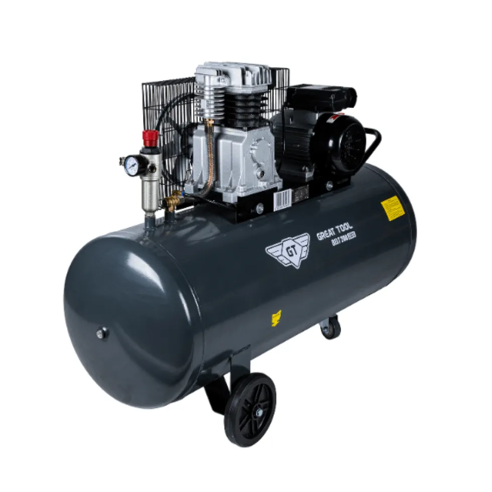 Compressor trifásico 200 Litros - Compressor trifasico Great Tool CP0200003CT
