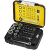 Conjunto Chaves de Ponta 1/4 + Caixa + Mini Roquete 1/4 Stanley 1-13-907