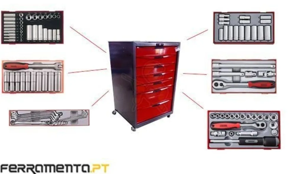 Conjunto Completo de 524 Ferramentas Teng Tools TCW-IQ524