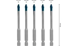 Conjunto de 5 Broca EXPERT HEX-9 HardCeramic 5 mm Bosch 2608900598