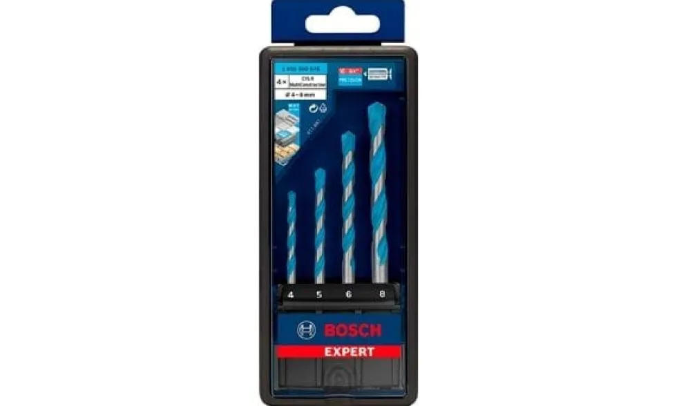 Conjunto de 4 Brocas EXPERT CYL-9 MultiConstruction 4 - 8mm Bosch