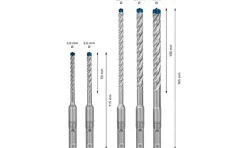 Conjunto de 5 Brocas P/ Martelo EXPERT SDS-PLUS 7X 5 -10 mm Bosch 2608900197