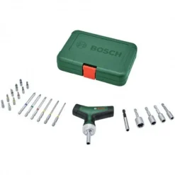 Conjunto de 22 Chaves de Fenda com catraca em formato de T Bosch 1600A02Z9T