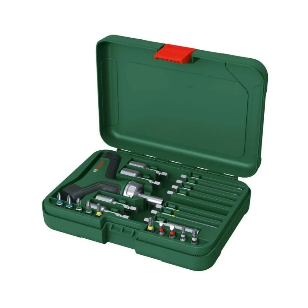 Conjunto de 22 Chaves de Fenda com catraca em formato de T Bosch 1600A02Z9T