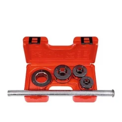 Conjunto de Grampos para Rosqueamento Com 3 Cabeças de Rosca Rothenberger 070780X