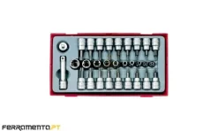 Conjunto de peças de quadra TX, TPX, TX-E, 1/4 e 3/8 Teng Tools TTTX30