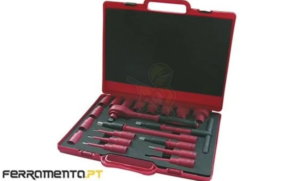 Conjunto de Roquete 1/2" + Chaves VDE 1000V Haupa 220404