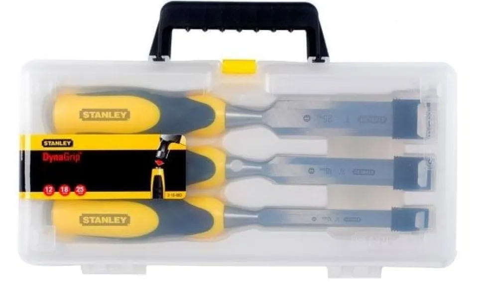 Conjunto Formões Fio Biselado - 3 Pcs Stanley 2-16-883
