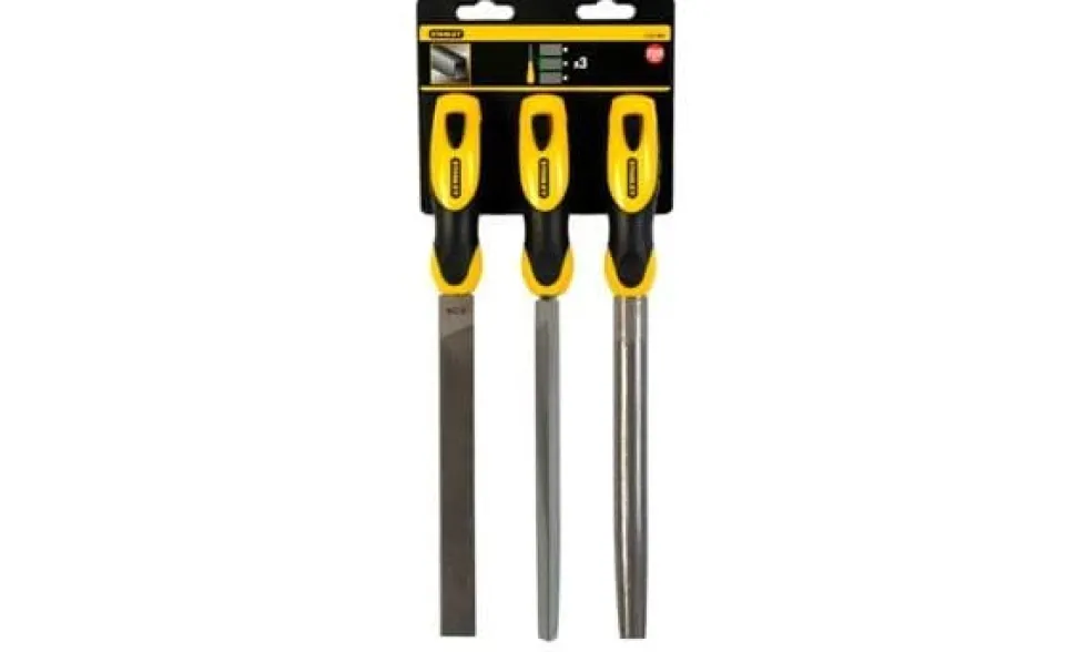 Conjunto Limas 200mm - 3 Pcs Stanley 0-22-464