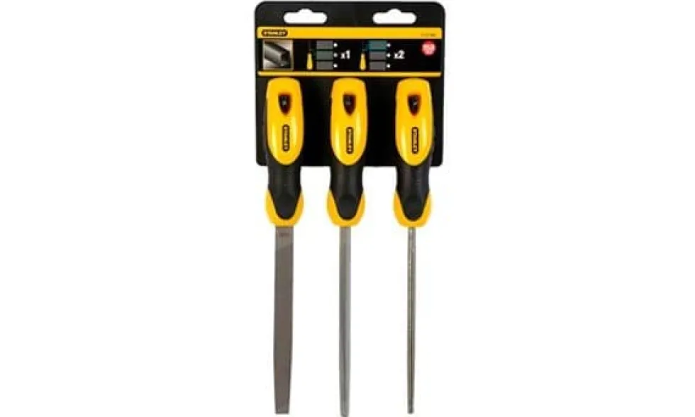 Conjunto Limas 150mm - 3 Pcs Stanley 0-22-445