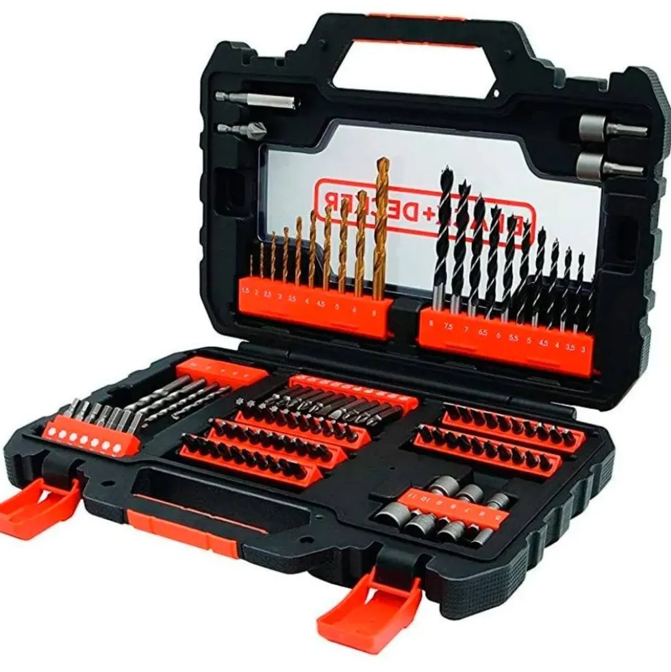 Conjunto 104 Pcs P/ Furar e Aparafusar Black Decker A7230-XJ