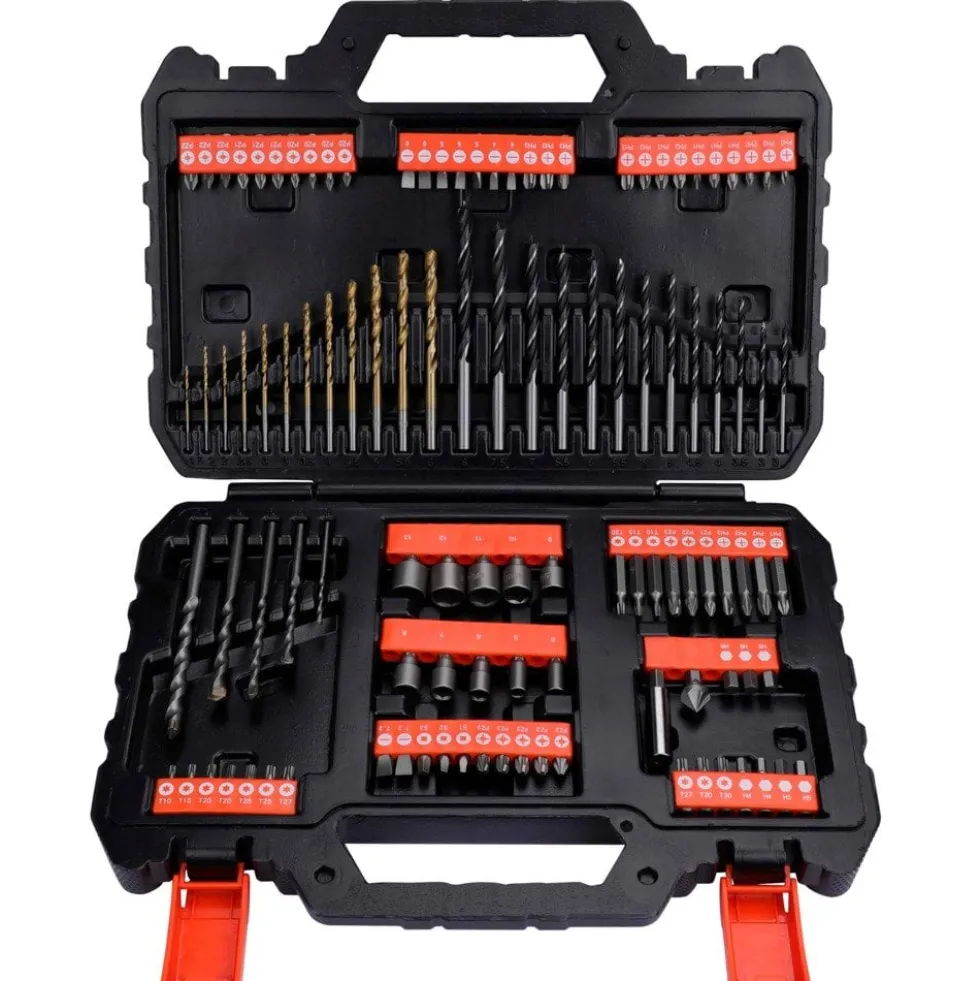 Conjunto 109 Pcs P/ Furar e Aparafusar Black Decker A7200-XJ