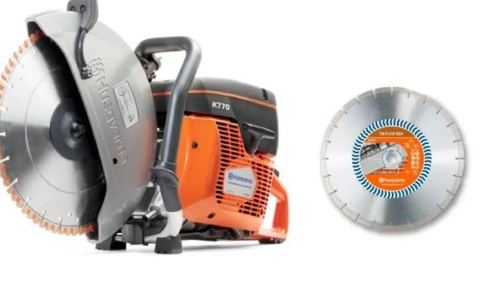 Cortadora a Gasolina 3.7kW 350mm Husqvarna K770 + Disco S50+