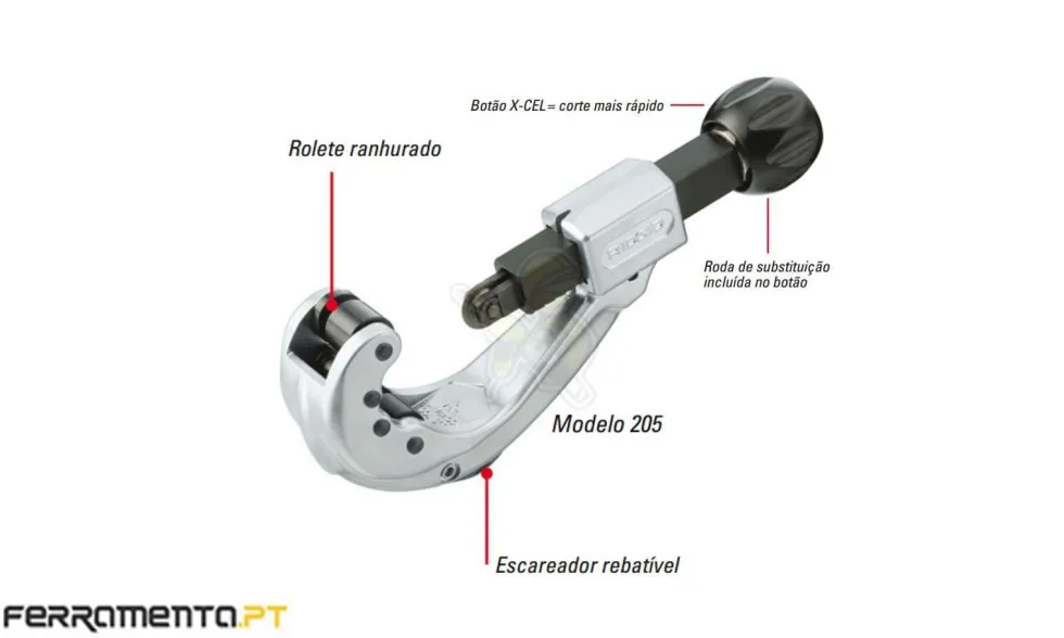 Cortador de Tubos Avanço Integrado Ridgid 33070