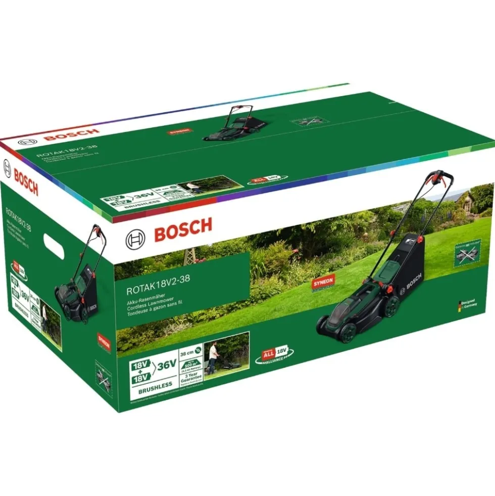 Corta-relvas sem fio Rotak 18V2-38 Bosch 06008B9M00