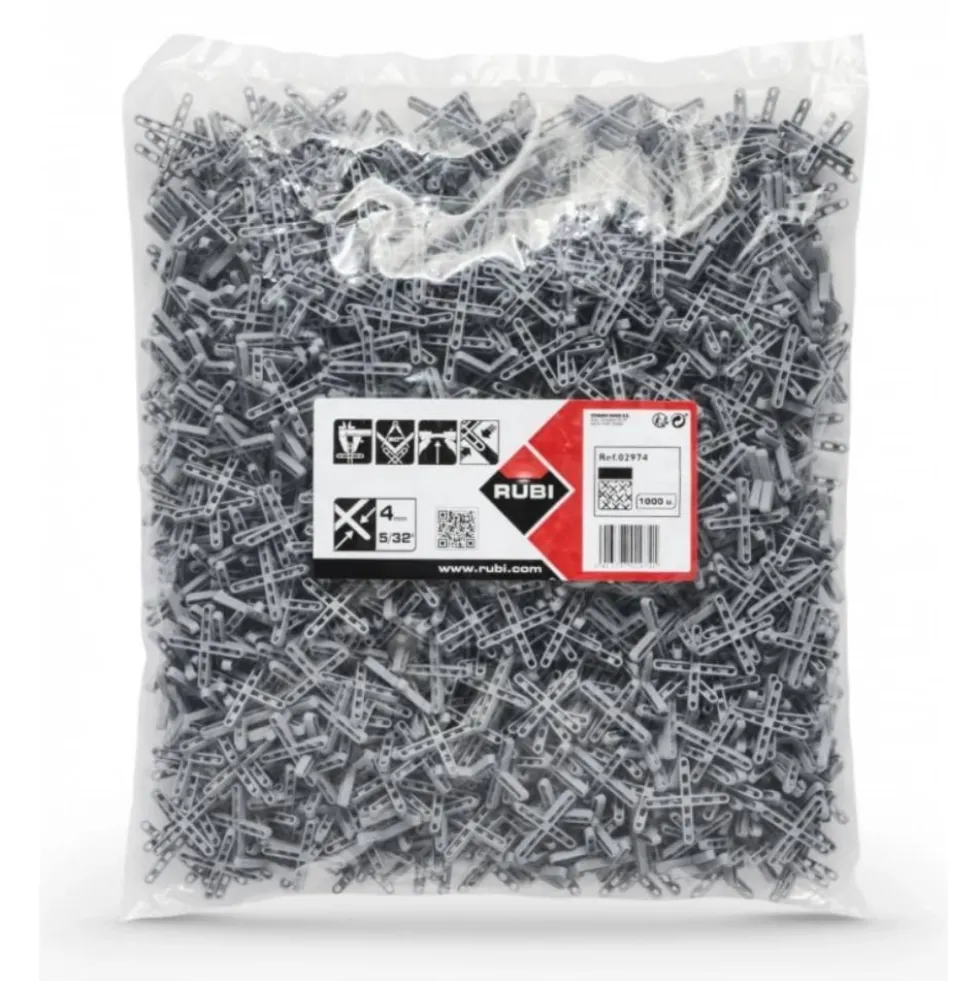 Cruzetas p/ Juntas 4 mm 1000 un. Rubi 2974