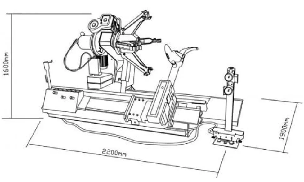 Desmontadora de Pneus 14-56” 380V Kroftools 9008