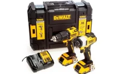 DeWalt KIT XR 18V Brushless = DCD709 Berbequim Percussão + DCF809 Aparafusadora Impacto + 2 Baterias Li-Ion 2Ah + Mala TSTAK II