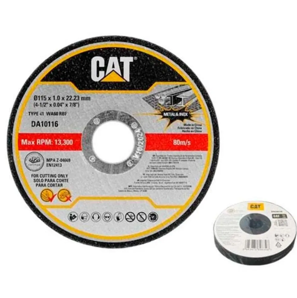 Disco Abrasivo e Corte Metal & Inox 10Un CAT DA10115