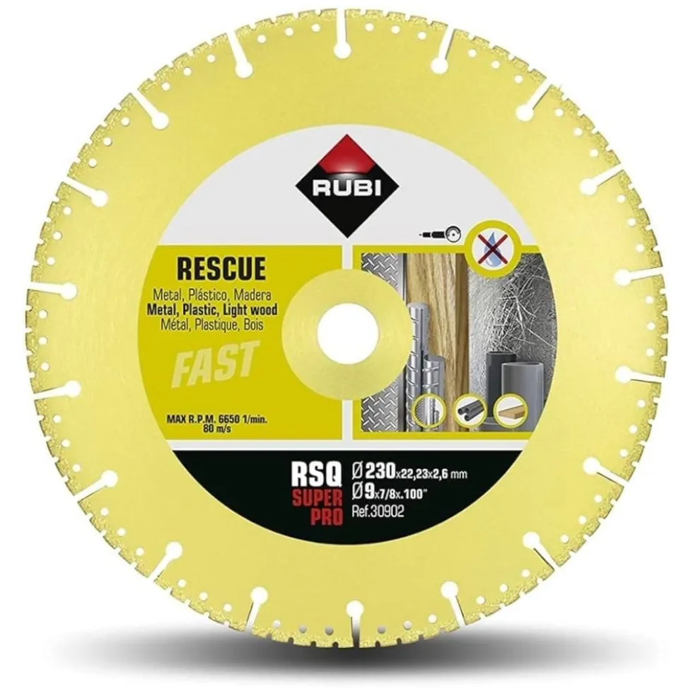 Disco de Corte Diamantado RSQ 230 SUPERPRO Rubi 30902