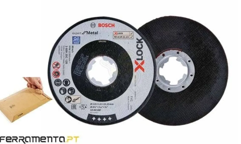 Disco de corte Expert Metal X-LOCK 115 x 1MM Bosh 260925C120