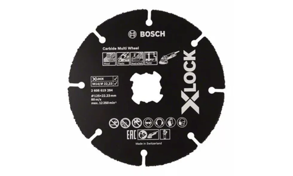 Disco de Corte 125mm Multi Wheel X-LOCK Bosch 2608619284