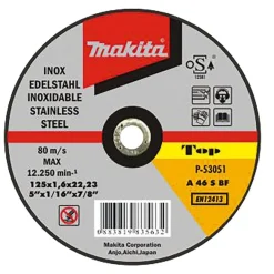 Disco De Corte 125mm Para Inox Makita P-53051