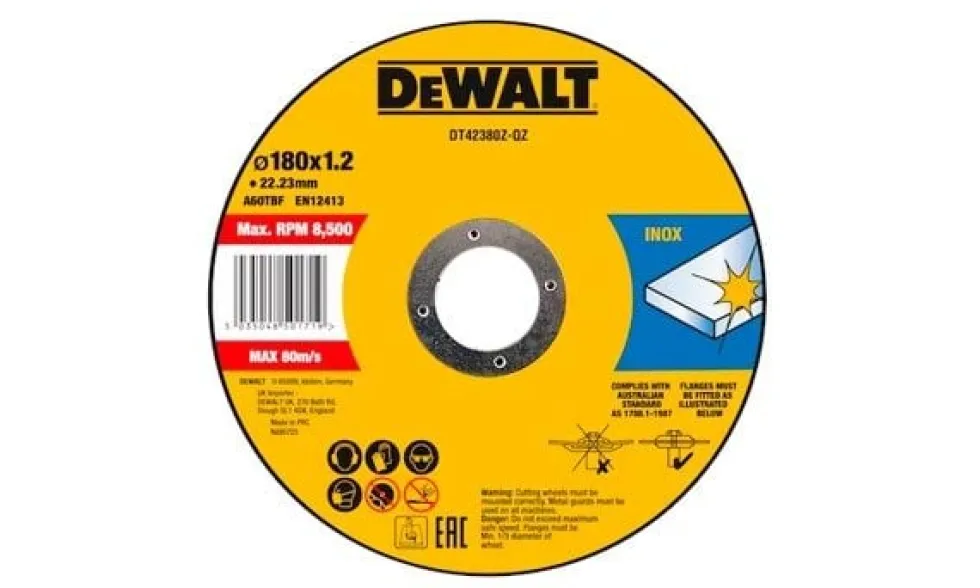 Disco de Corte Padrão 180mm Dewalt DT42380Z-QZ