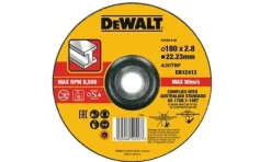 Disco De Corte Plano Para Pedra Ø180x6.3 Dewalt DT43918