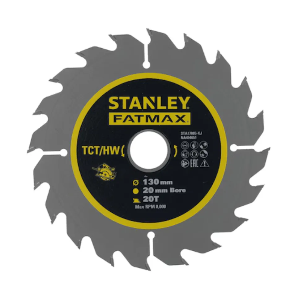 Disco de Corte TCT/HW STANLEY® FATMAX®130x20/16m