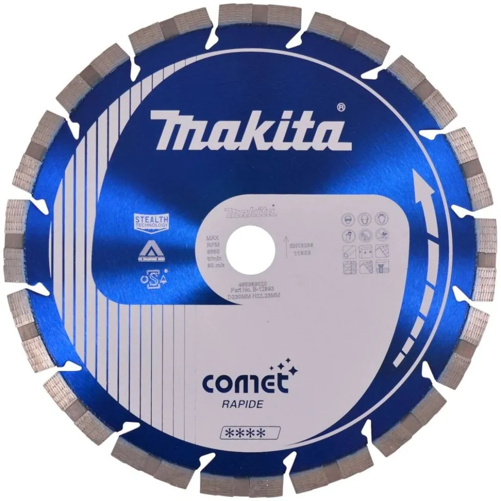 Disco de Diamante Comet Stealth Rapide 230x22,23mm Makita B-12893
