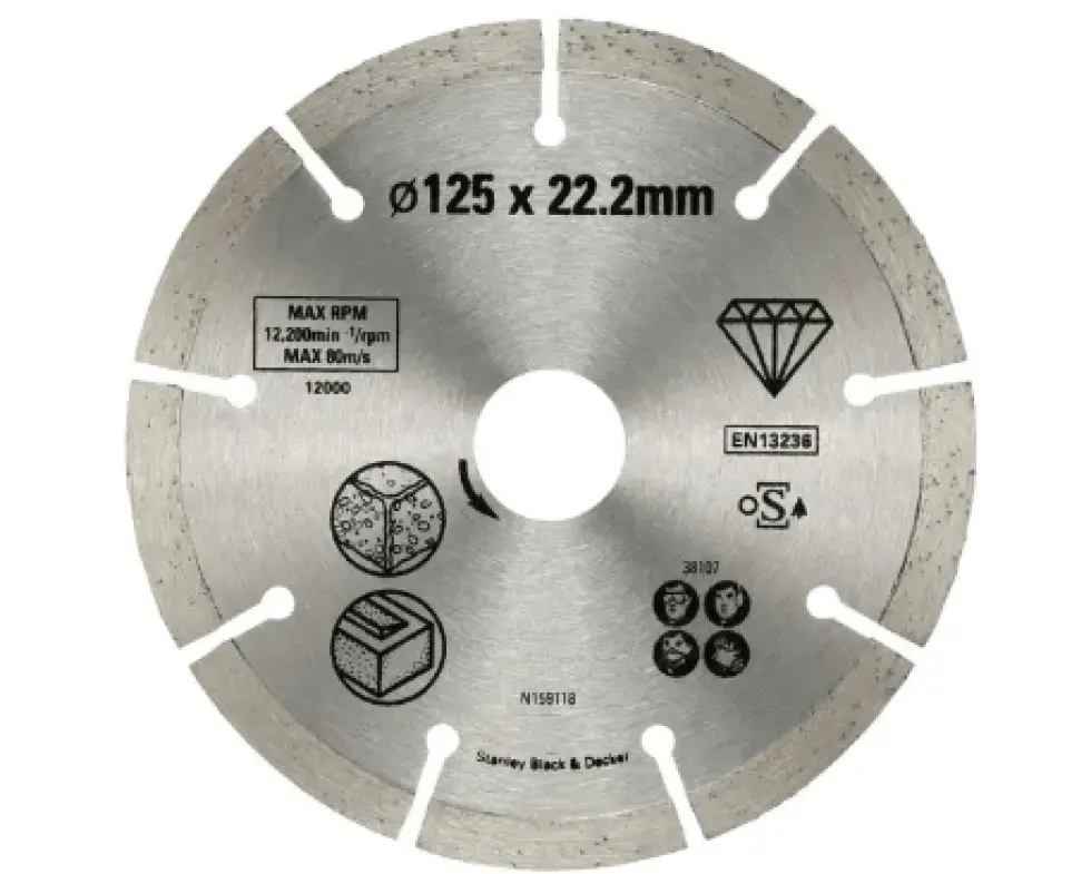 Disco de Diamante 125mm p/ Betão Stanley STA38107-XJ