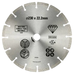 Disco de Diamante 230mm p/ Betão Stanley STA38117-XJ