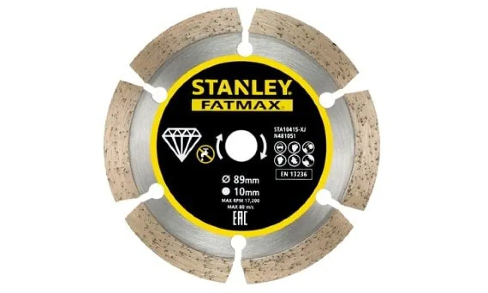 Disco de Diamante Segmento 89mm Stanley STA10415-XJ