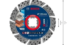 Disco de diamante X-LOCK Multimaterial 125mm Bosch 2608900670
