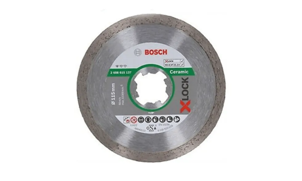 Disco De Diamante X-LOCK p/ Cerâmica 115mm Bosch 2608615137