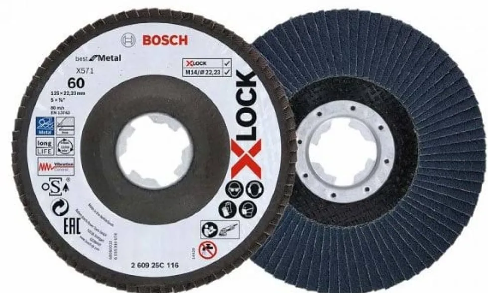 Disco de Lamelas X-LOCK 125MM GR60 Bosch 260925C116
