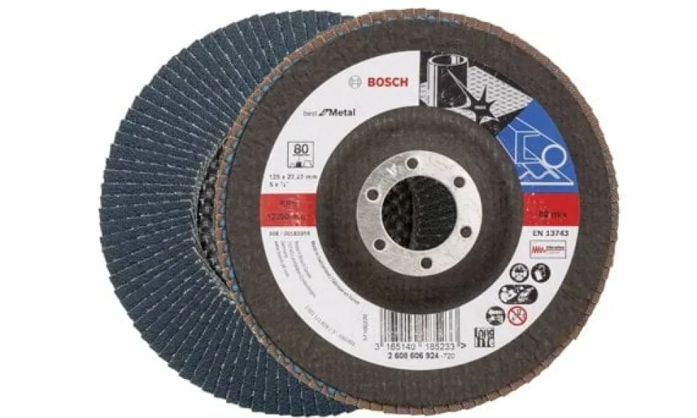 Disco de lixa em lamelas 125 mm para Metal Bosch